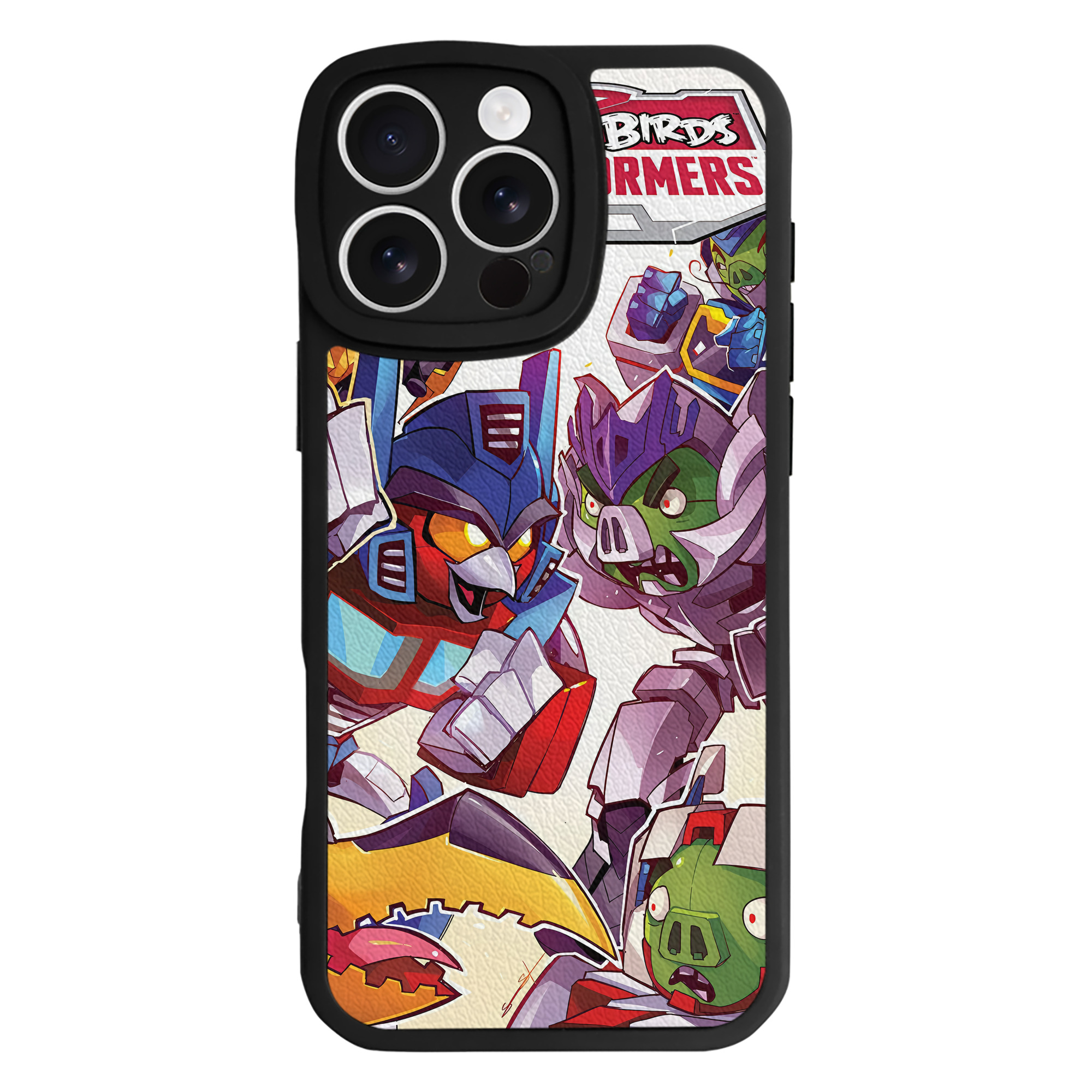 （画像用） Angry Birds アングリーバード 【iPhone 16シリーズ対応】シリコンスマホケース（レザー調） 材質：シリコン